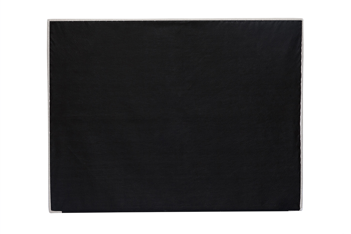 Tte de lit en tissu beige L160 cm AVAH