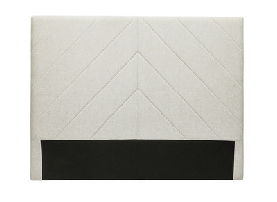 Tête de lit en tissu beige L160 cm AVAH