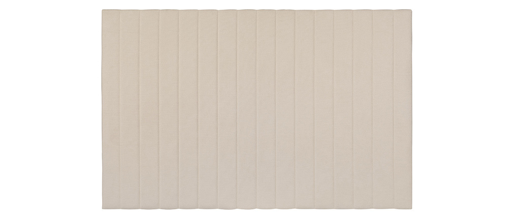 Tête de lit en tissu beige L170 cm NEHA
