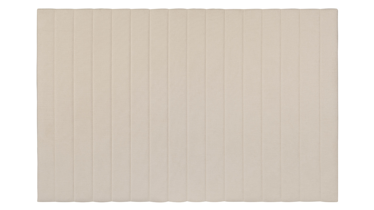 Tête de lit en tissu beige L170 cm NEHA