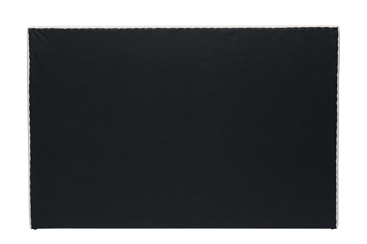 Tte de lit en tissu effet velours textur beige L170 cm SUKA