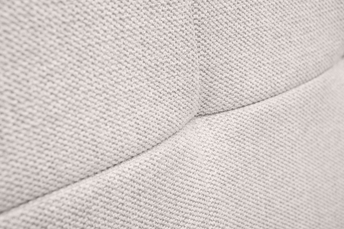 Tte de lit en tissu effet velours textur beige L170 cm SUKA