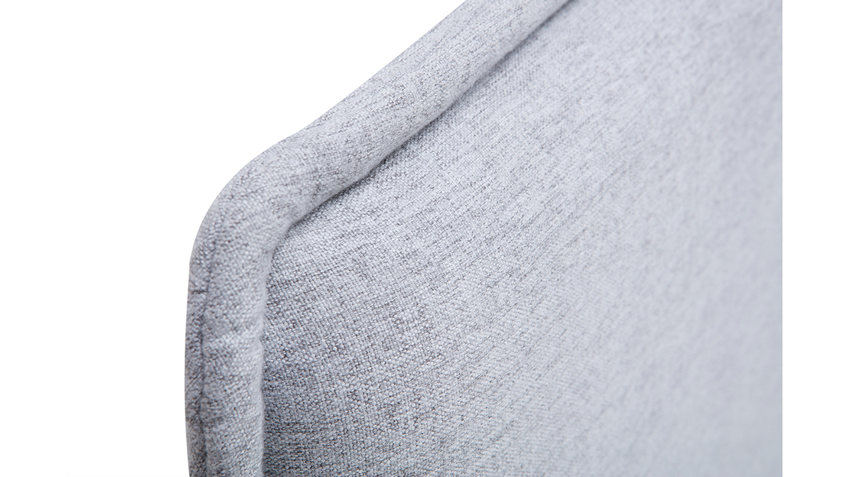 Tête de lit en tissu gris clair L175 cm MARCIA