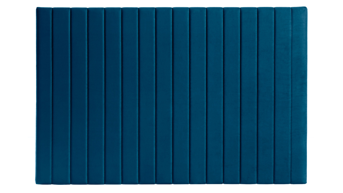 Tête de lit en tissu velours bleu foncé L170 cm NEHA