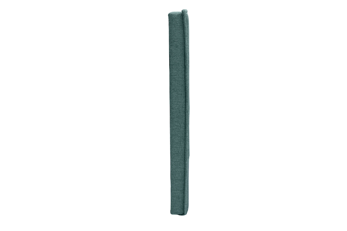 T�te de lit en tissu vert de gris L170 cm SUKA