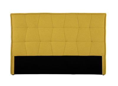 Tête de lit tissu effet velours jaune moutarde 170 cm SUKA - Miliboo & Stéphane Plaza