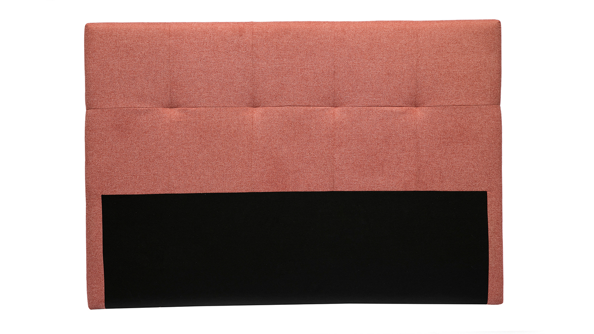 Tête de lit tissu effet velours texturé terracotta 160 cm CLOVIS