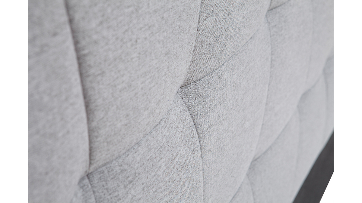 Tête de lit tissu gris clair 170 cm SUKA