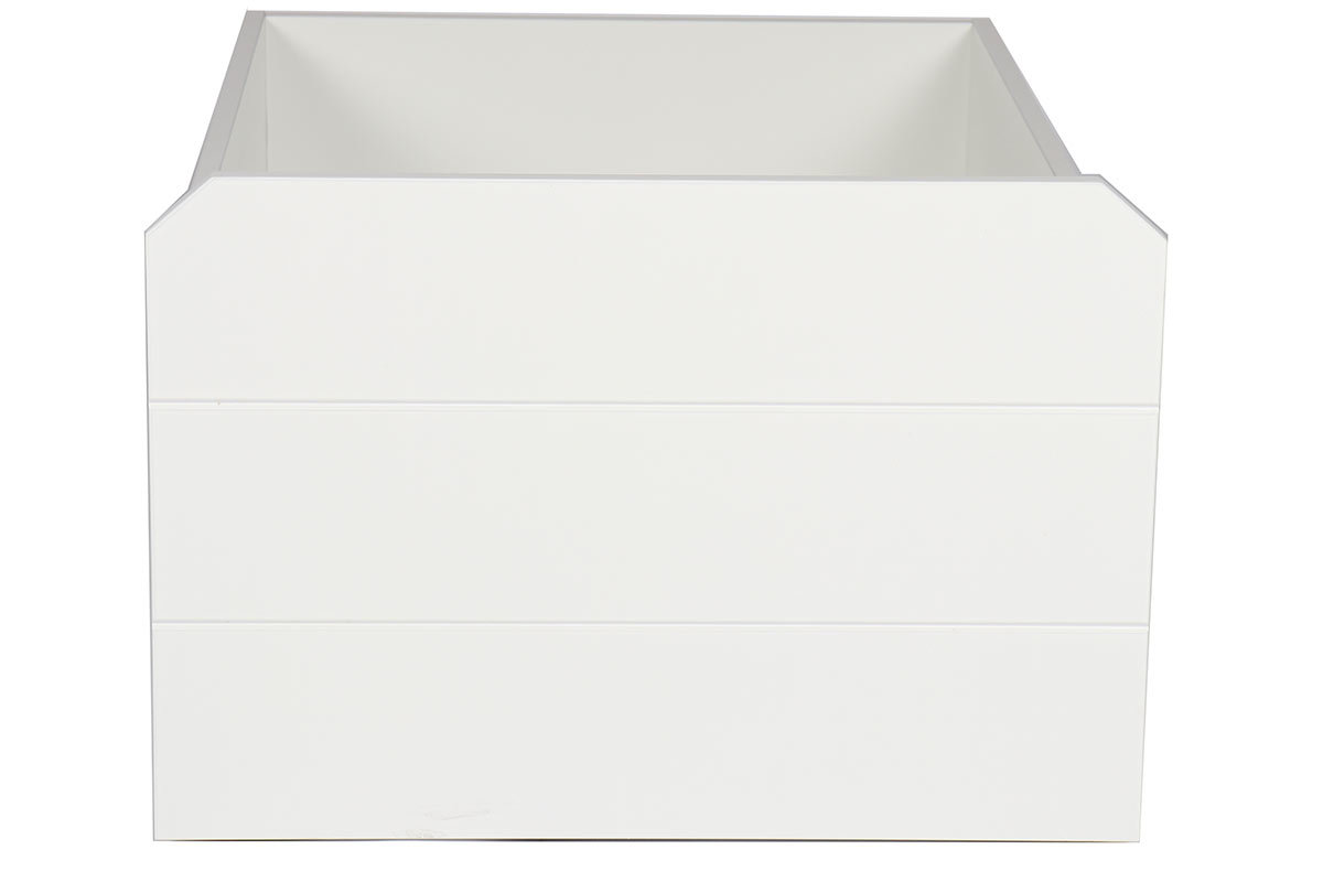 Tiroir lit rangement blanc PILOTI