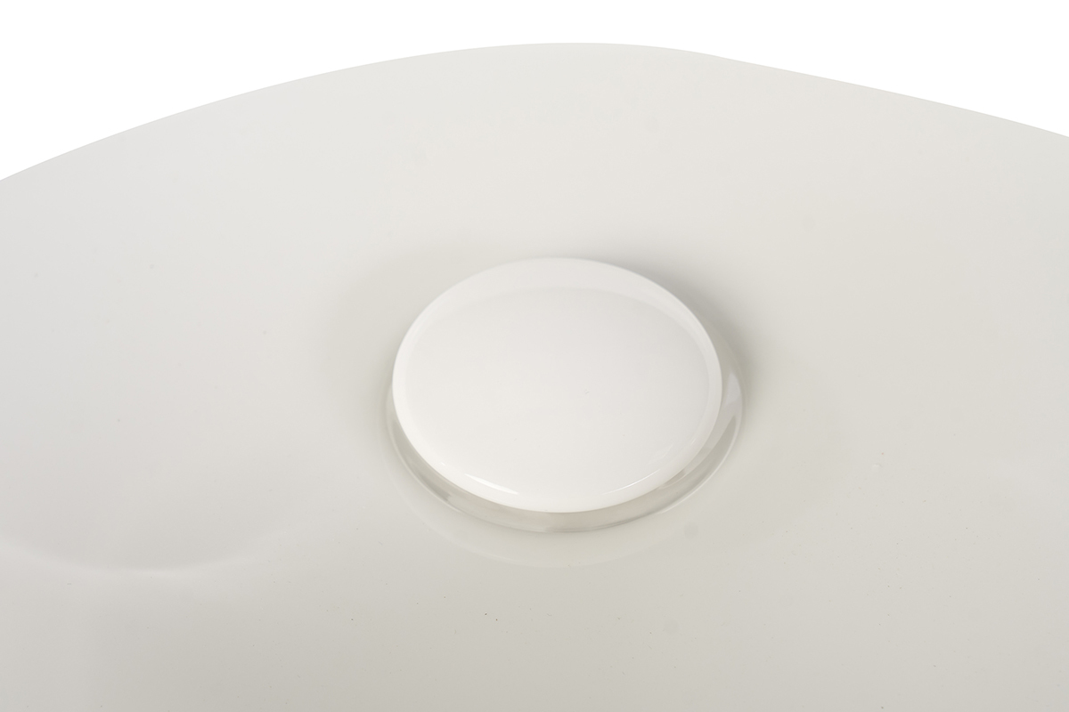 Vasque ovale en c�ramique blanche L52.5 cm YARA