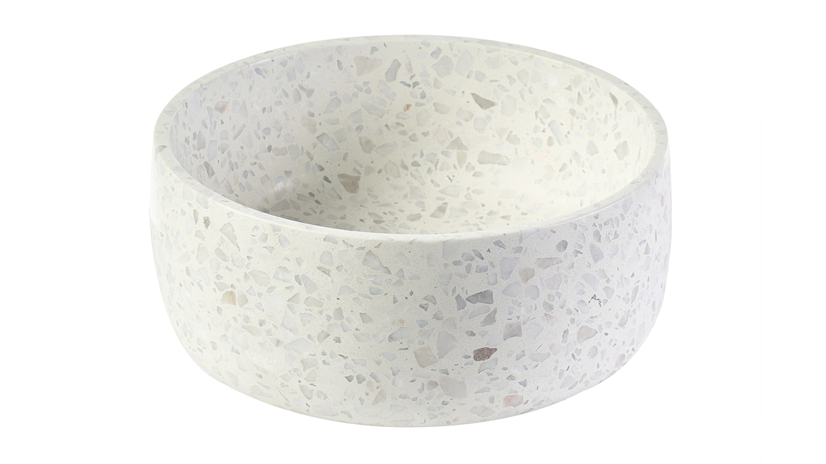 Vasque ronde en terrazzo gris D30 cm JOH